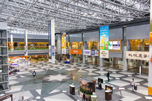 新千歳空港 12:30~帰りの飛行機まで